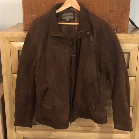 johnston and murphy leather jacket